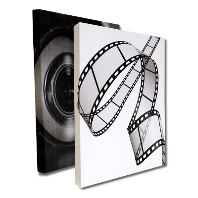 ATS Movie Art Acoustic Panel Set- Film Strip Spiral and Movie Lens Closeup