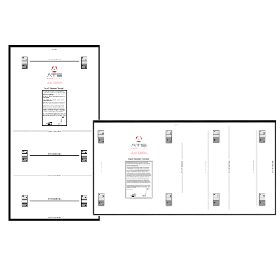 ATS Acoustics Wall Mounting Template